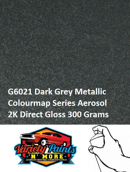 G6021 Grey Metallic CMP Colour 2K Direct Gloss Spray Paint 300g
