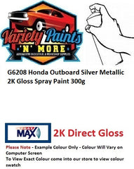 G6208 Honda Outboard Silver Metallic 2K Gloss Spray Paint 300g 