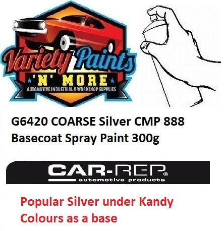 G6420 COARSE Silver CMP 888 Basecoat Spray Paint 300g