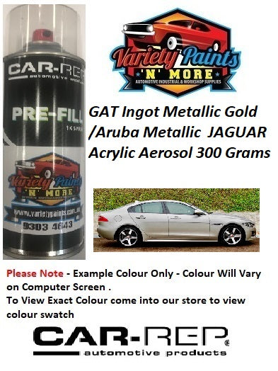 GAT Ingot Metallic Gold /Aruba Metallic  JAGUAR Acrylic Aerosol 300 Grams