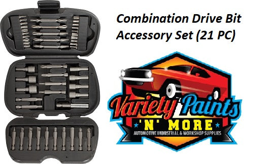 Combination Drive Bit Accessory Set (21 PC)