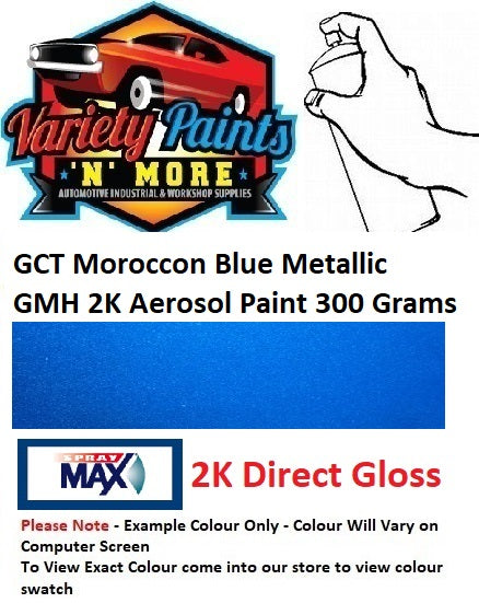 GCT Moroccon Blue Metallic GMH 2K Aerosol Paint 300 Grams