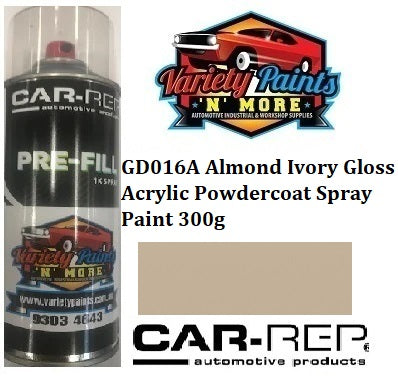 GD016A Almond Ivory Gloss Acrylic Powdercoat Spray Paint 300g