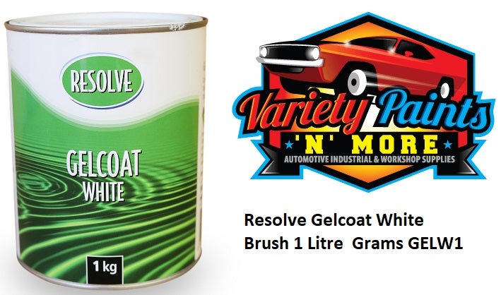 Resolve Gelcoat White Brush 1KG GELW1