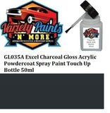 GL035A Excel Charcoal Gloss Acrylic Powdercoat Spray Paint Touch Up Bottle 50ml