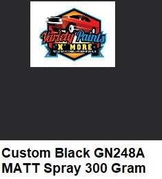 Custom Black (MATT) GN248A  Powdercoat Spray Paint 300g