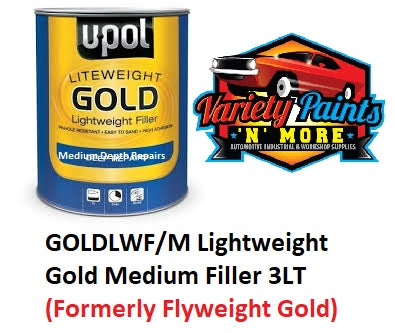 UPol Gold Lightweight Premium Body Filler 3 Litre Can
