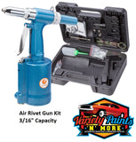 Air Rivet Gun Kit 3/16" Capacity 