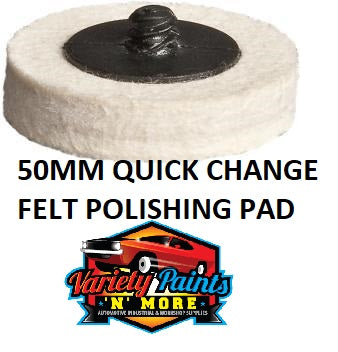 Geiger 50mm Quick Change Felt Polishing Pad