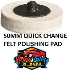 Geiger 50mm Quick Change Felt Polishing Pad 