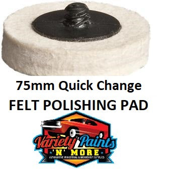 Geiger 75mm Quick Change Felt Polishing Pad