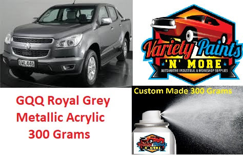 GQQ  / 505 Royal Grey Metallic Holden ACRYLIC Aerosol Paint 300 Grams