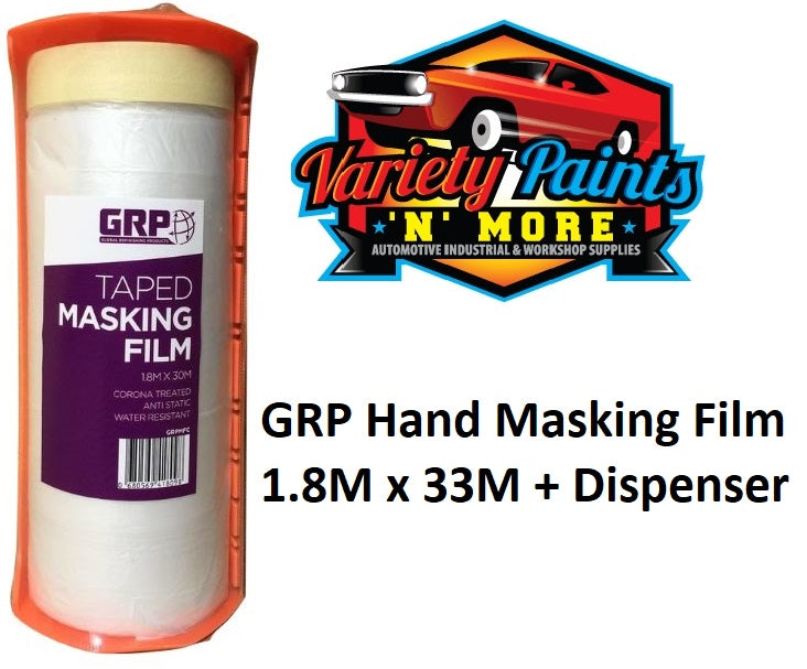 GRP Hand Masking Film: 1.8M x 30M + Dispenser