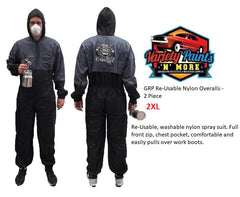 GRP Re-Usable Nylon Overalls Hot Rod Design- 2XL 2 Piece