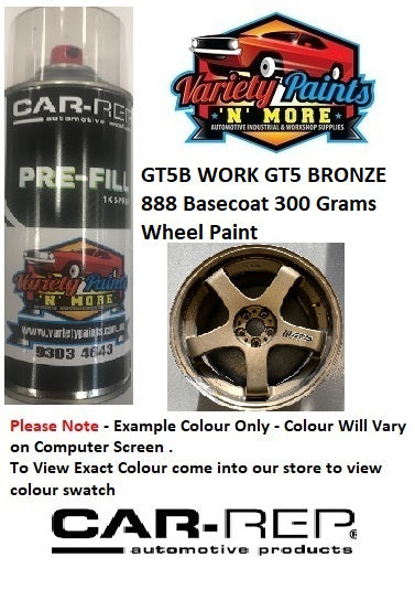 GT5B Work GT5 Bronze Wheel Paint BASECOAT Aerosol Paint 300 Grams