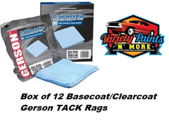 Gerson Tack Cloth Blue Basecoat / Clear Coat 2000 Dry box of 12 