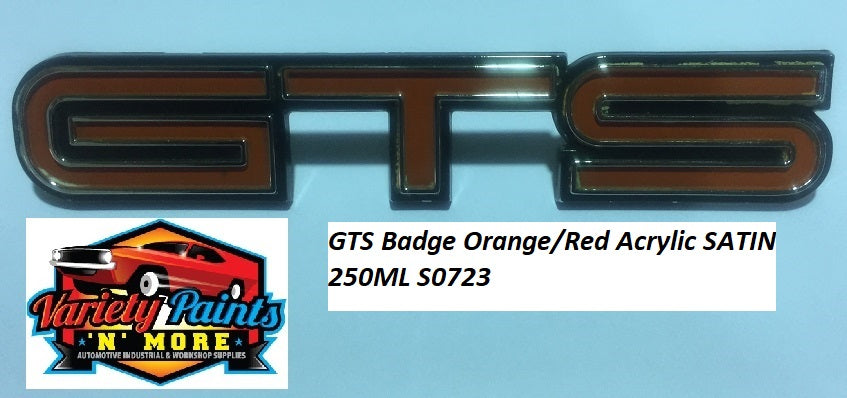 GTS Badge Orange/Red Acrylic SATIN 250ML S0723