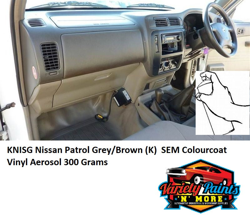 KNISGR Nissan Patrol Grey/Brown (K)  (Redder Tone) SEM Colourcoat Vinyl Aerosol 300 Grams 1IS 46A