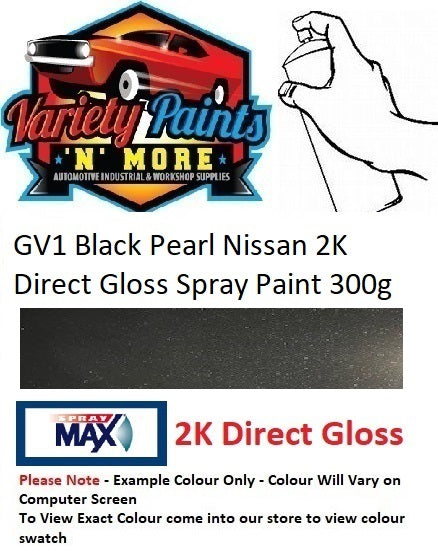 GV1 Black Pearl Nissan 2K Direct Gloss Spray Paint 300g