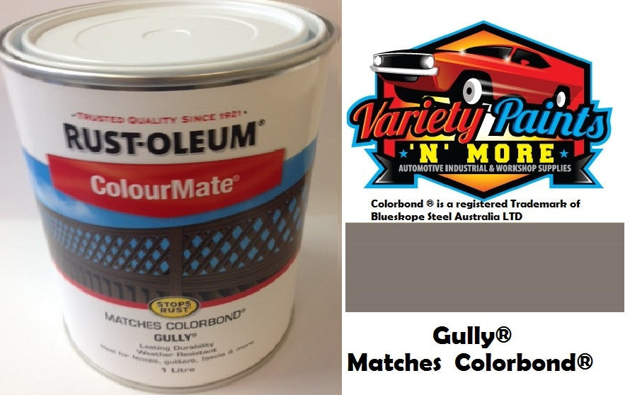 RustOleum Colourmate  Gully  Colorbond  1 Litre Paint