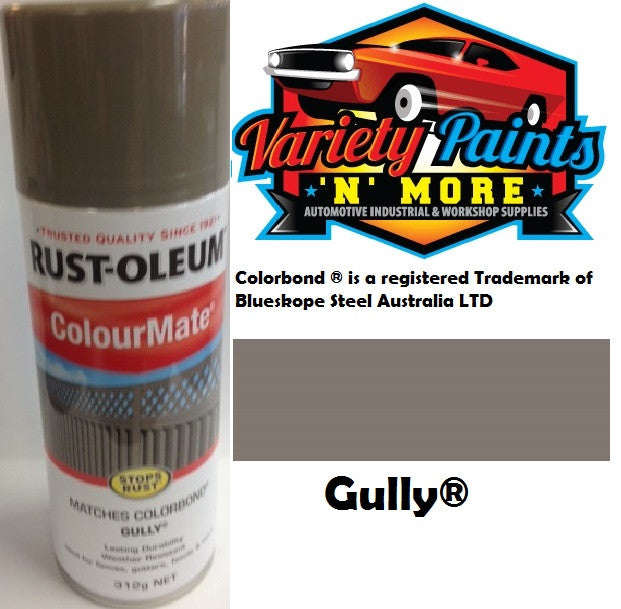 RustOleum Colourmate  Gully  Colorbond  Spray Paint 312g
