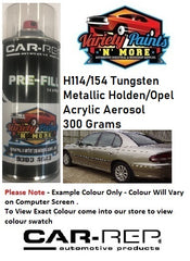 H114/154 Tungsten Metallic Holden/Opel Acrylic Aerosol Paint 300 Grams