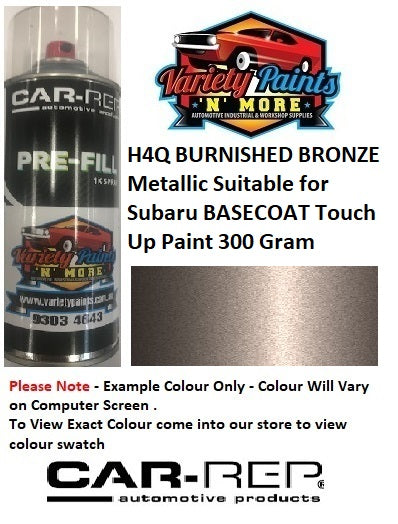 H4Q BURNISHED BRONZE Metallic Suitable for Subaru BASECOAT Touch Up Paint 300 Gram