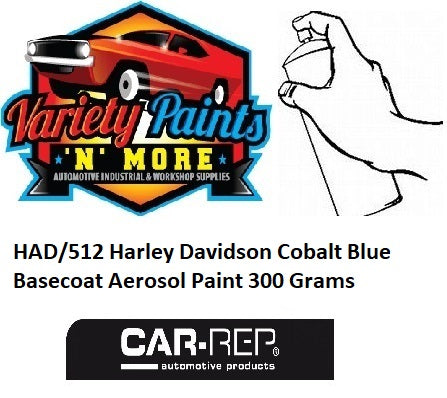 HAD/512 Harley Davidson Cobalt Blue Basecoat Aerosol Paint 300 Grams