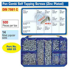 Torres Pan Combi Self Tapping Screws (Zinc Plated) 500 Pieces