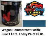 Wagon Hammercoat Pacific Blue 1Litre Epoxy Paint HCPB1