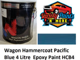 Wagon Hammercoat Pacific Blue 4 Litre  Epoxy Paint HCPB4