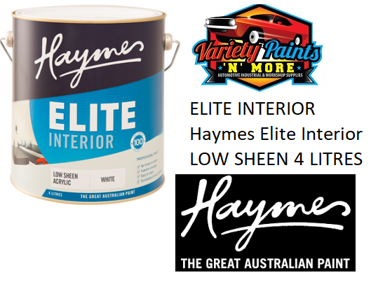 Haymes Elite Low Sheen White 4 Litre
