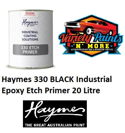 Haymes 330 Black Industrial Epoxy Etch Primer 20 Litre