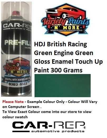 HDJ British Racing Green Engine Green Gloss Enamel Touch Up Paint 300 Grams