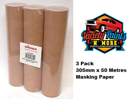 Hand Masking Paper 288mm x 50 Metres 3 pack