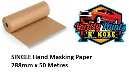 SINGLE Hand Masking Paper 288mm x 50 Metres