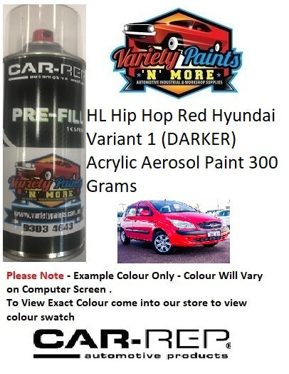 HL Hip Hop Red Hyundai Variant 1 (DARKER) Acrylic Aerosol Paint 300 Grams