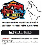 HON296 Honda Motorcycle White Basecoat Aerosol Paint 300 Grams 