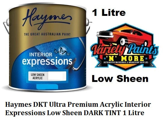 Haymes DKT Ultra Premium Acrylic Interior Expressions Low Sheen DARK TINT 1 Litre