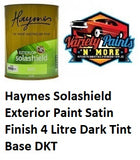 Haymes Solashield Exterior Paint Satin Finish 4 Litre Dark Tint Base DKT
