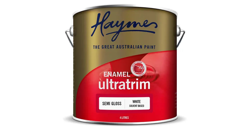 Haymes Ultra Premium Trim Satin Enamel White Base Satin Finish 4 Litres