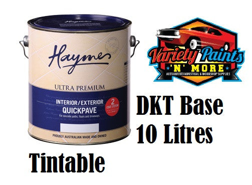 Haymes Quickpave 10 Litre Paving Paint DKT Dark Tint Base Waterbased 
