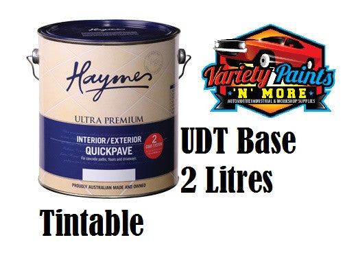 Haymes Quickpave 2 Litre Paving Paint UDT Ultra Deep Base Waterbased