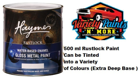 Haymes Rustlock Waterbased Enamel Extra Deep Base 500ml