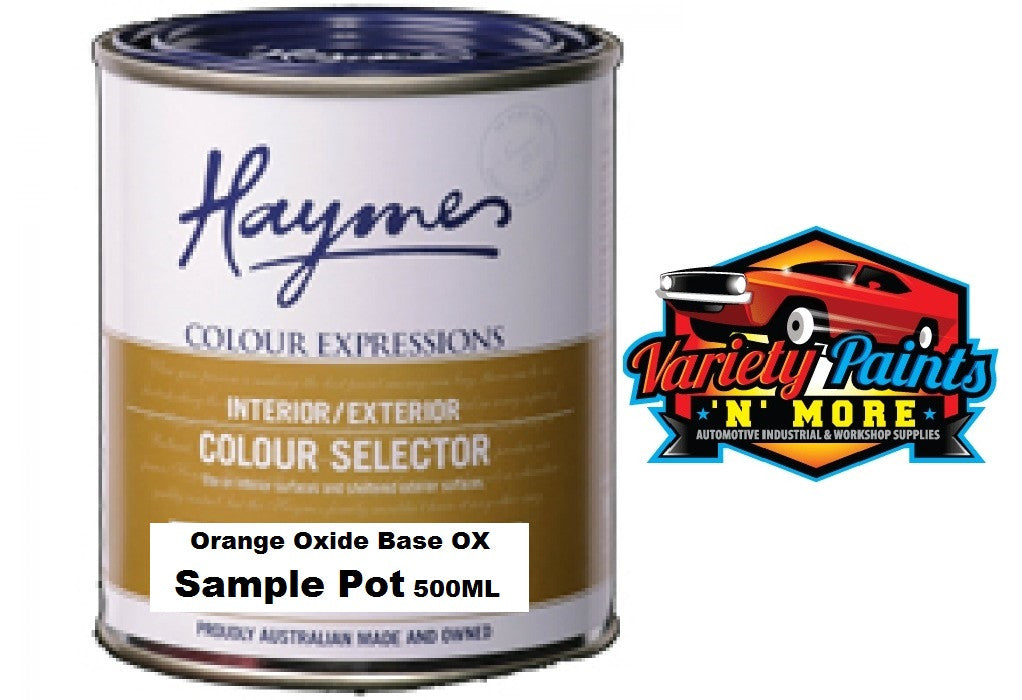 Haymes Ultra Premium Sample Pot Orange Oxide Base OX