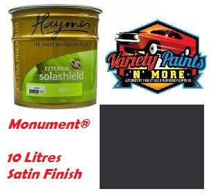 Haymes Monument  Colorbond  Solashield Exterior Paint Satin 10 Litre