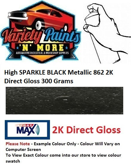 High SPARKLE BLACK Metallic 862 2K Direct Gloss 300 Grams