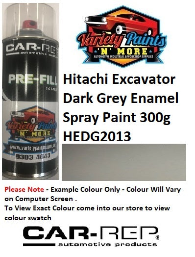 Hitachi Excavator Dark Grey Enamel Spray Paint 300g HEDG2013