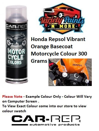 Honda Repsol Vibrant Orange Basecoat Motorcycle Colour 300 Grams