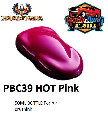 House of Kolor PBC39 HOT Pink Designer Pearl 50ML For Air Brushing